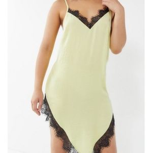Out from Under lime green lace slipdress